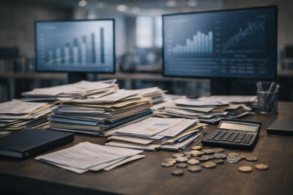 A economia invisível da bagunça documental